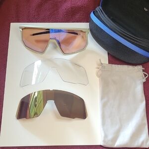 Tifosi Moab Sunglasses, Interchangeable Lenses, Sahara (Light Tan Color)